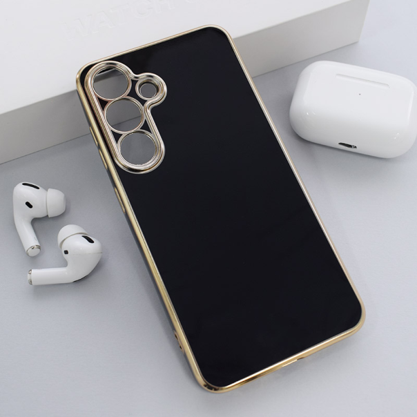 Maska za Samsung S24/ S921B/ S25/ S931B Fresh Electroplated crna - 614978