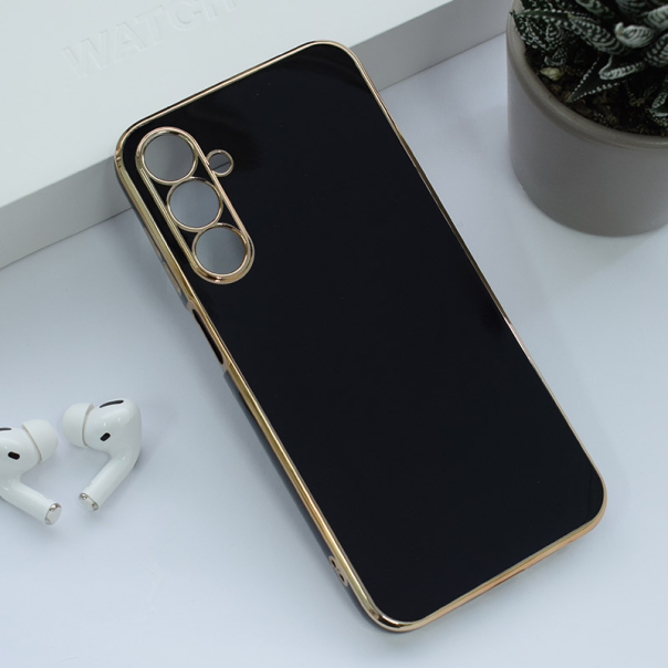 Maska za Samsung A25 5G/ A256B  Fresh Electroplated crna - 610810