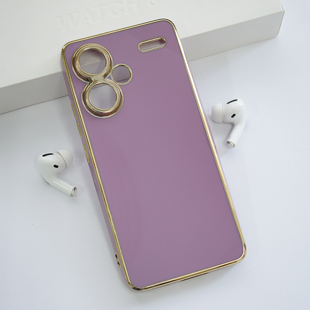 Maska za Xiaomi Redmi Note 13 Pro Plus 5G Fresh Electroplated ljubičasta - 611379