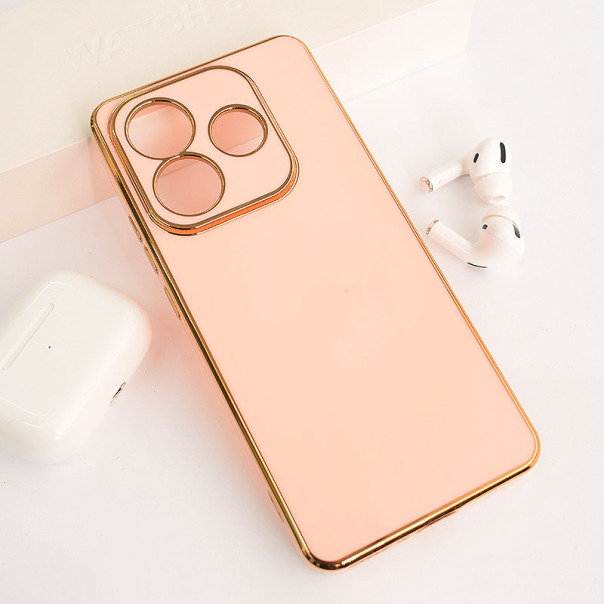 Maska za Xiaomi Redmi Note 14 4G (China Edition 16325*7655*8,16 mm) Fresh Electroplated pink - 615216