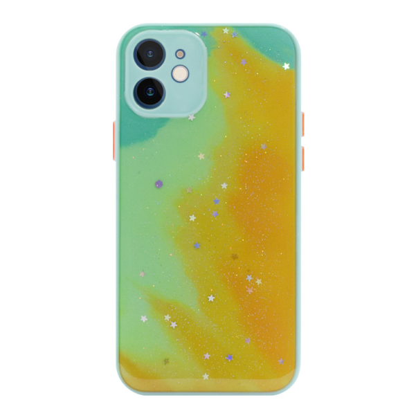 Maska za iPhone 12 Galaxy mint - 052016