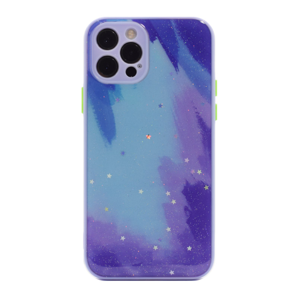 Maska za iPhone 12 Pro Galaxy ljubičasta - 052013