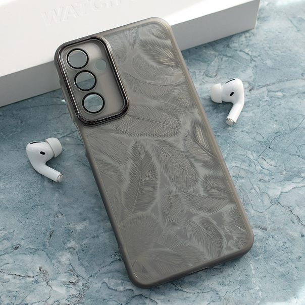 Maska za Samsung S25/ S931B Glitter Feather crna - 614828