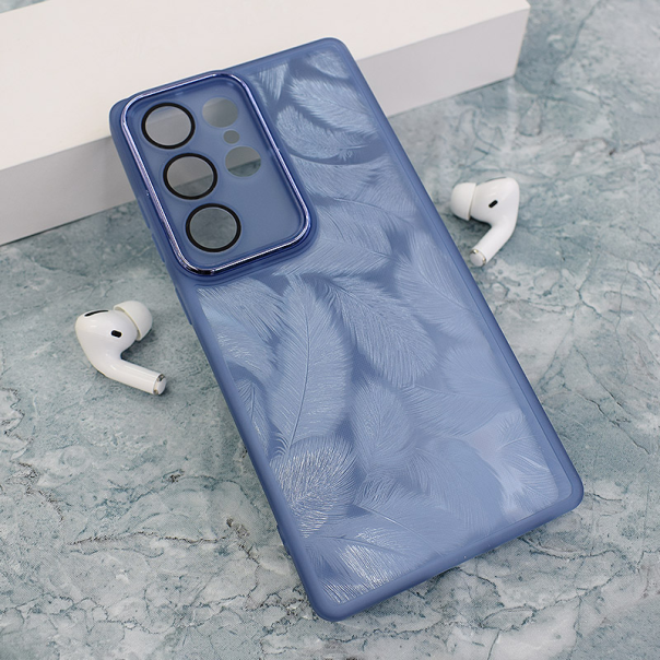 Maska za Samsung S25 Ultra/ S938B Glitter Feather plava - 614822