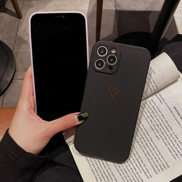 Maska za Samsung A07/ A075F Golden Heartbeat ljubičasta - 620346