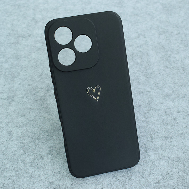 Maska za Samsung A17 5G/ A175F Golden Heartbeat crna - 620349