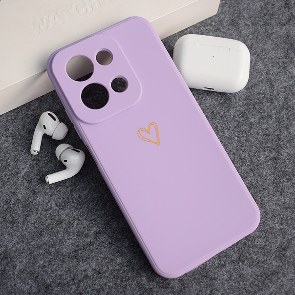 Maska za Xiaomi Redmi 15C (173mm) Golden Heartbeat ljubičasta - 621286