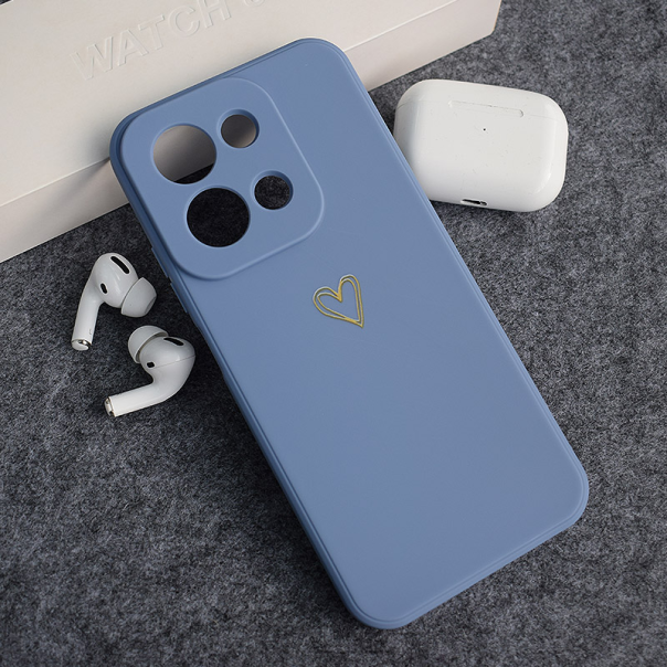 Maska za Xiaomi Redmi 15C (173mm) Golden Heartbeat plava - 621287