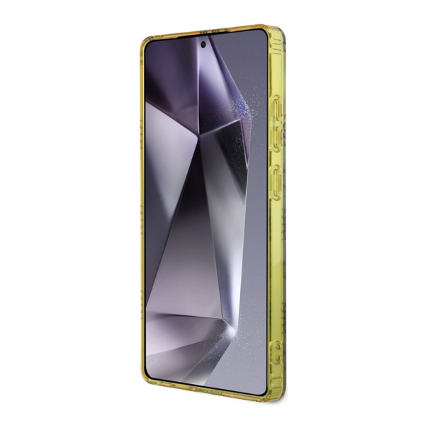 Maska za Samsung Galaxy S25 Ultra/ S938B braon Guess 4G Background Gold Electroplated Peony Pattern MagSafe - GUHMS25LH4PYEEW