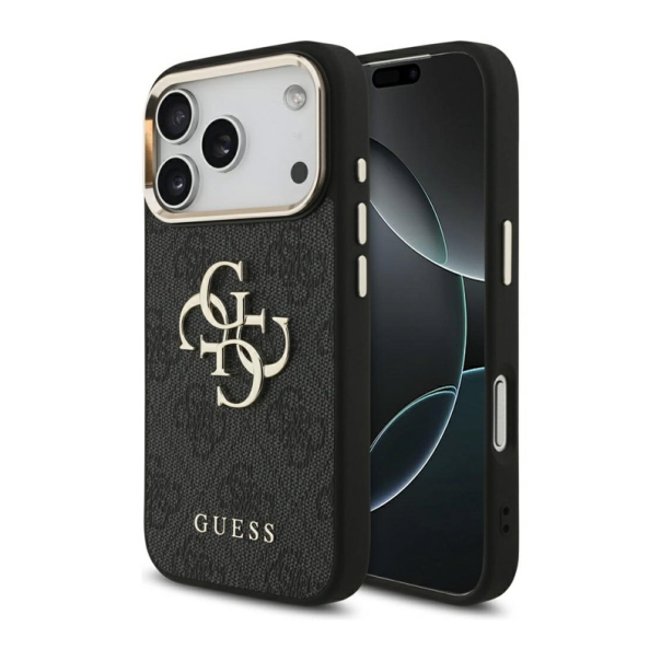 Maska za iPhone 17 Pro Guess 4G Big Classic Logo crna - DRO621534