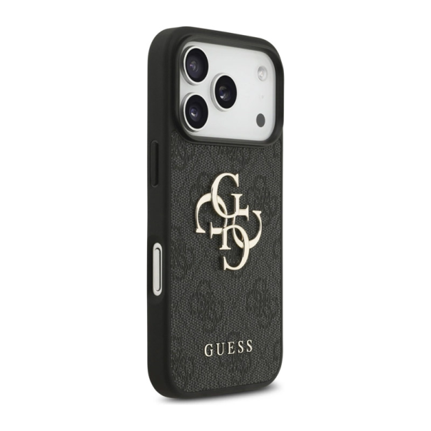Maska za iPhone 17 Pro Guess 4G Strap 4G Classic Logo crna - DRO621544