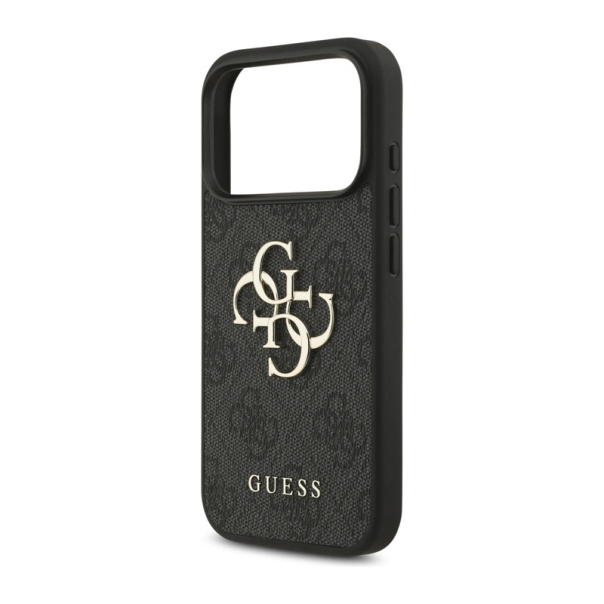 Maska za iPhone 17 Pro Guess 4G Strap 4G Classic Logo crna - DRO621544