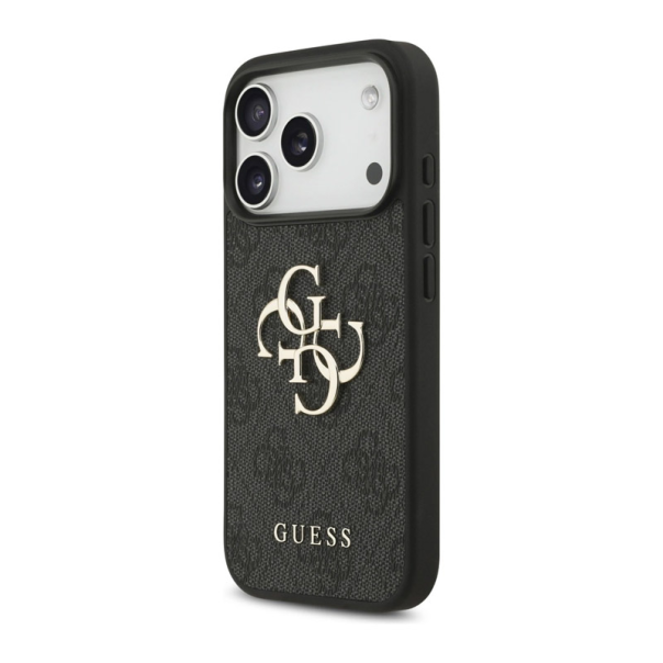 Maska za iPhone 17 Pro Max Guess 4G Strap 4G Classic Logo crna - DRO621545