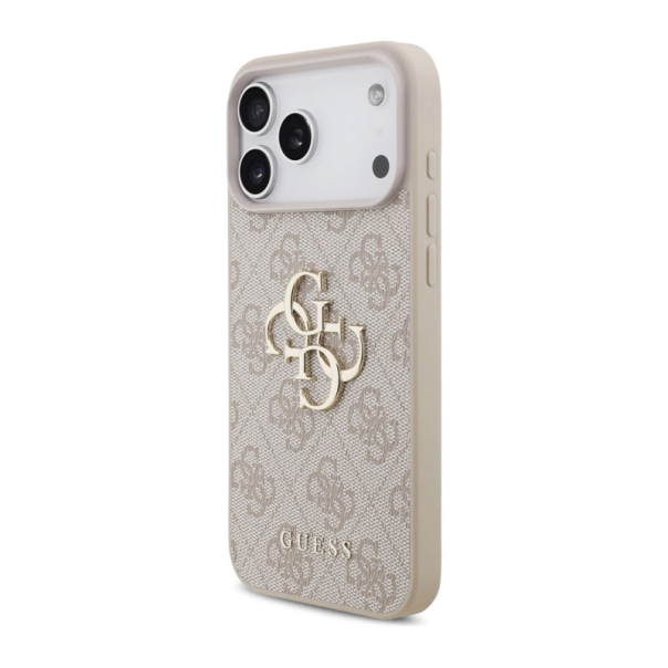 Maska za iPhone 17 Pro Max Guess 4G Strap 4G Classic Logo pink - DRO621546