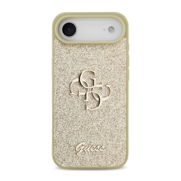 Maska za iPhone Air Guess Fixed Glitter Big 4G zlatna - DRO621586