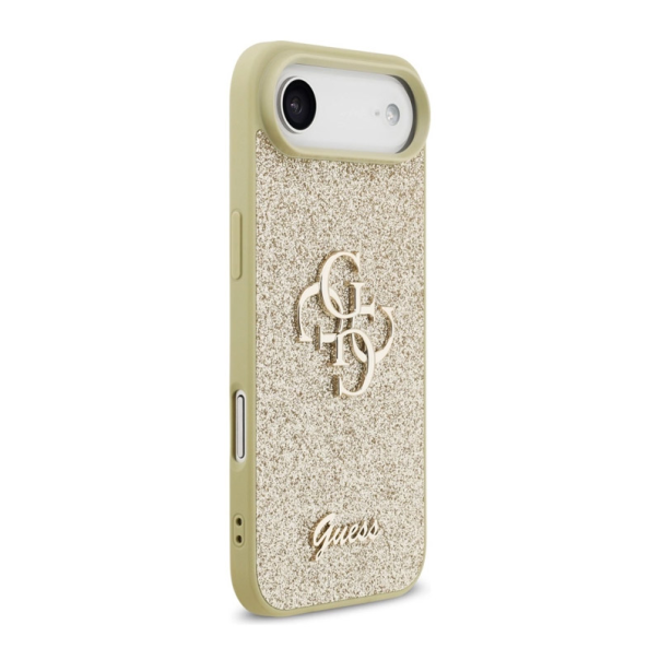 Maska za iPhone Air Guess Fixed Glitter Big 4G zlatna - DRO621586