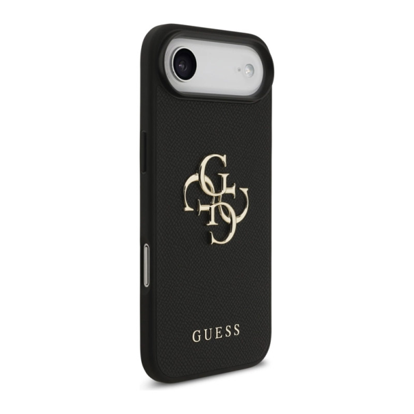 Maska za iPhone Air Guess Grained Big 4G & Classic Logo do Apple crna - DRO621587