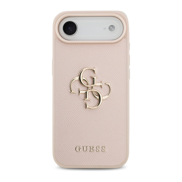 Maska Guess Grained Big 4G & Classic Logo do iPhone Air pink - DRO621588