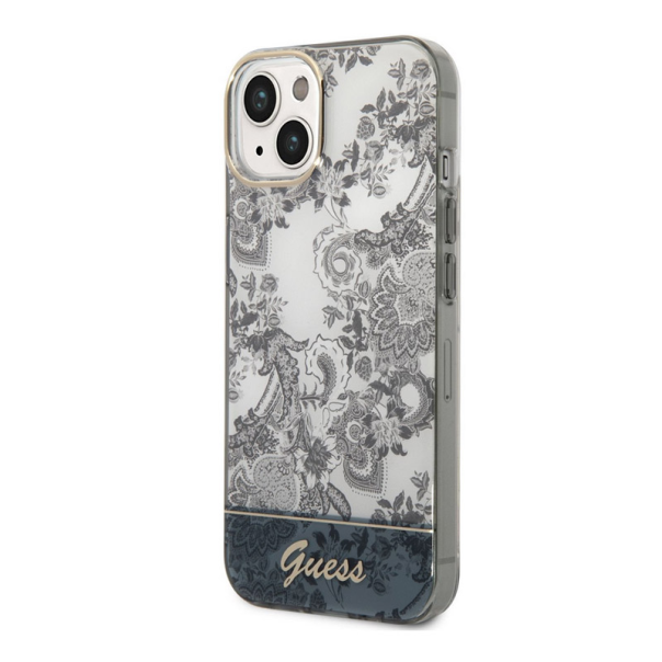 Maska za iPhone 14 Plus Guess PC/ TPU Toile De Jouy siva - GUHCP14MHGPLHG