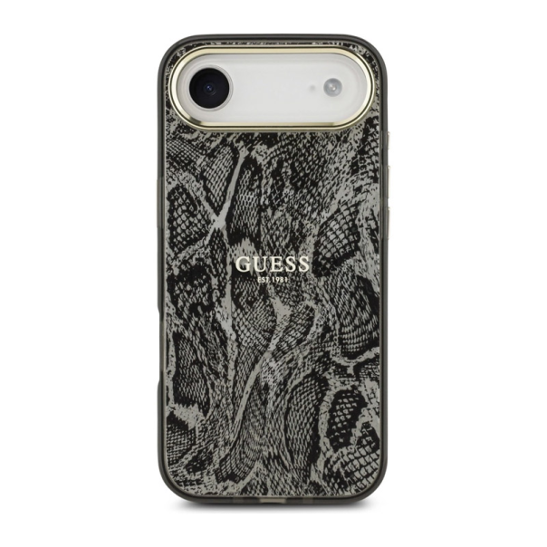 Maska za iPhone Air Guess Python Pattern MagSafe Case crna - DRO621589