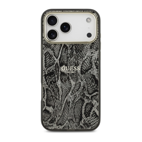 Maska za iPhone 17 Pro Max Guess Python Pattern MagSafe crna - DRO621576