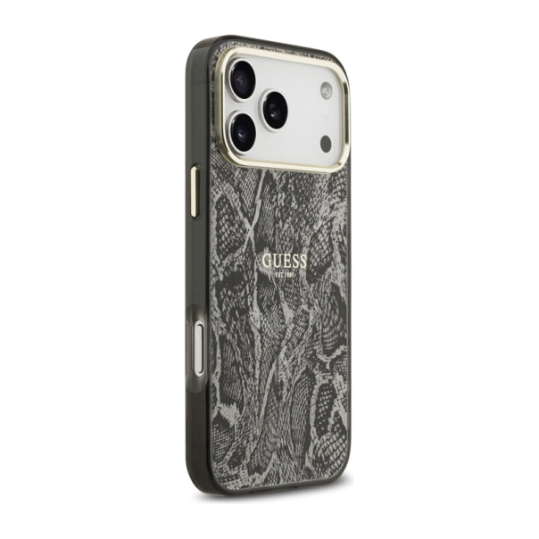 Maska za iPhone 17 Pro Max Guess Python Pattern MagSafe crna - DRO621576