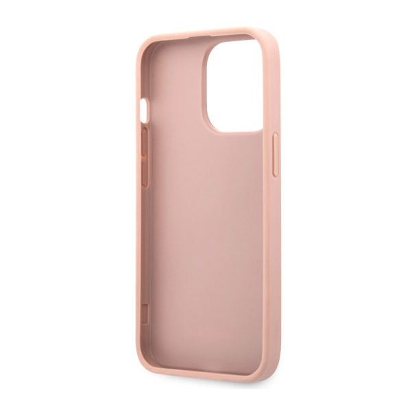 Maska za iPhone 13 Pro metal pink Guess Saffiano Big 4G - 203577