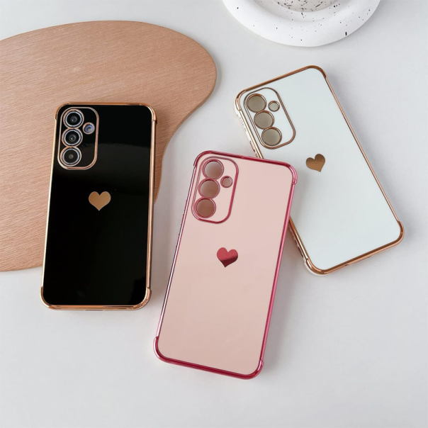 Maska za iPhone 16 Pro Heart Frame roze - 614334