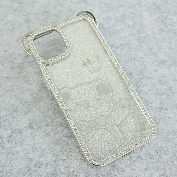 Maska za iPhone 13 HiBear srebrna - 618536