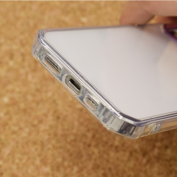 Maska za iPhone 14 Ice Cube Frame pink - 601003