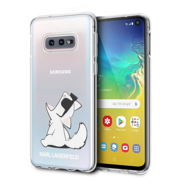 Maska za Samsung S10e/ G970 transparent Karl Lagerfeld Cat - KLHCS10LCFNRC