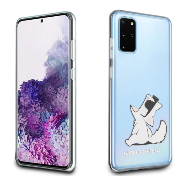 Maska za Samsung S20 Plus/ G985F transparent Karl Lagerfeld Cat - KLHCS67CFNRC