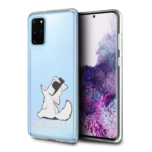 Maska za Samsung S20 Plus/ G985F transparent Karl Lagerfeld Cat - KLHCS67CFNRC