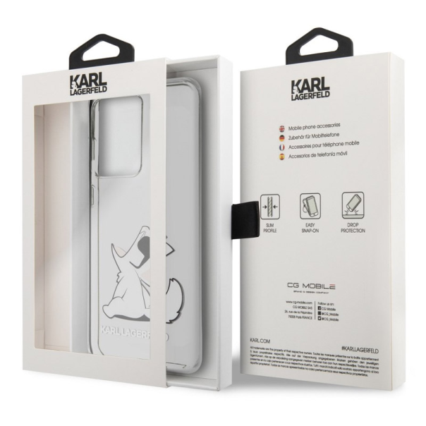 Maska za Samsung S20 Ultra/ G988F transparent Karl Lagerfeld Cat - KLHCS69CFNRC