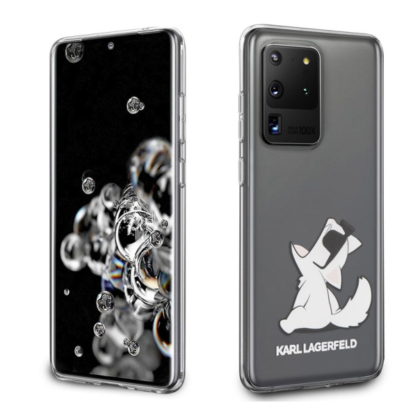 Maska za Samsung S20 Ultra/ G988F transparent Karl Lagerfeld Cat - KLHCS69CFNRC