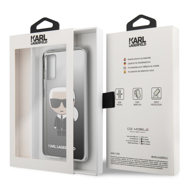 Maska za Samsung S20 Plus/ G985F crna Karl Lagerfeld Glasses - KLHCS67TRDFKBK