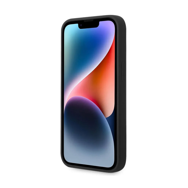 Maska za iPhone 15 Plus Karl Lagerfeld Hc Silicone NFT Ikonik crna - KLHCP15MSNIKBCK