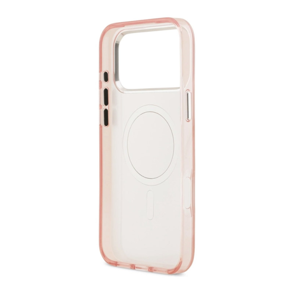 Maska za iPhone 17 Pro Max Karl Lagerfeld IML Aquarelle Choupette & Logo MagSafe pink - DRO621555