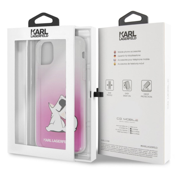 Maska za iPhone 11 Pro Max pink Karl Lagerfeld - KLHCN65CFNRCPI