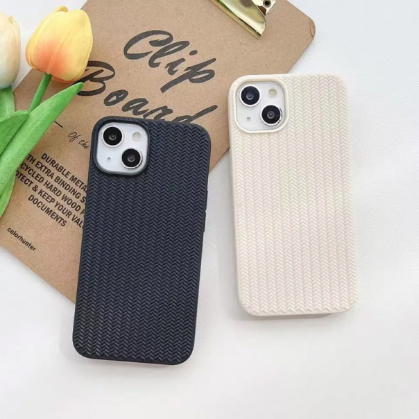 Maska za iPhone 12/ 12 Pro Knit bela - 058891