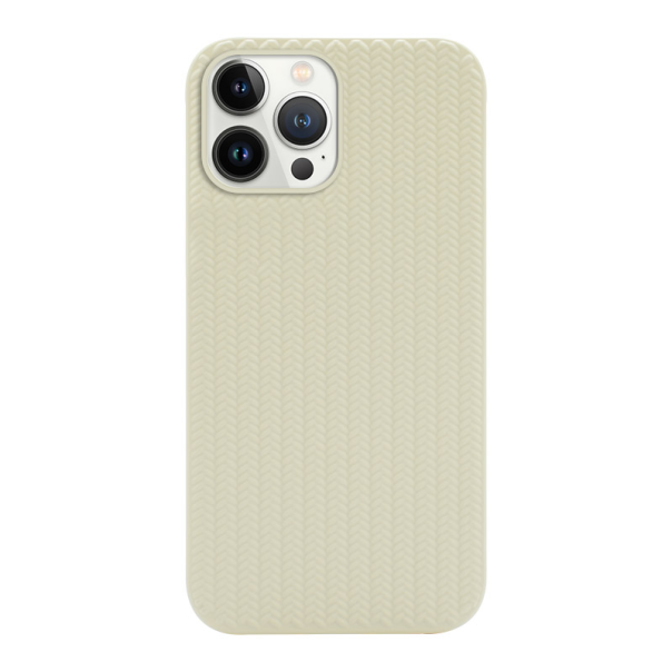 Maska za iPhone 13 Pro Knit bela - 058906
