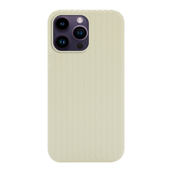 Maska za iPhone 14 Pro Max Knit bela - 058928