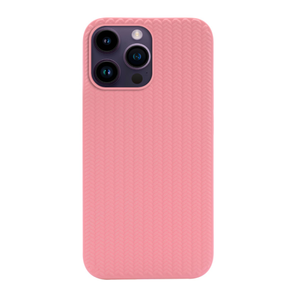 Maska za iPhone 14 Pro Max Knit roze - 058929