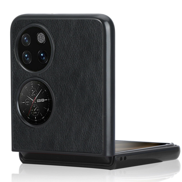 Maska za Huawei P50 pocket Leather crna - 056132