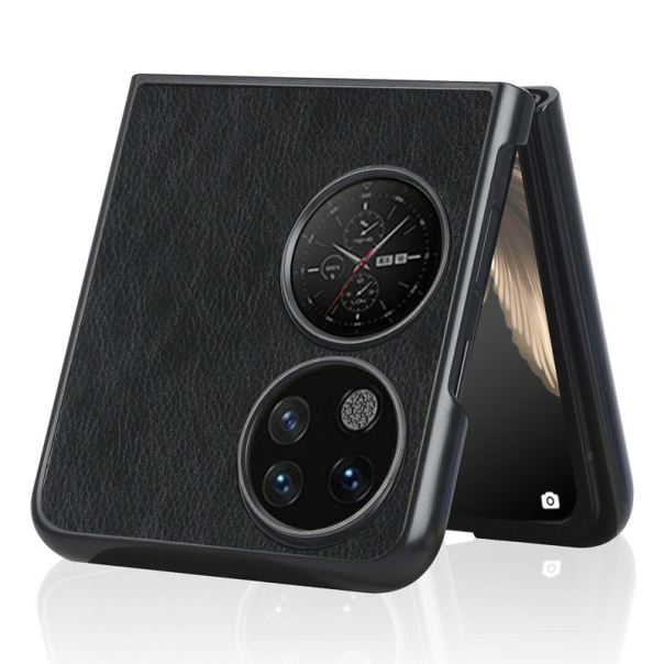 Maska za Huawei P50 pocket Leather crna - 056132