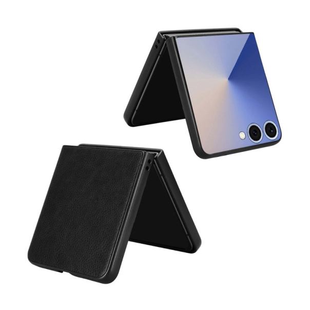 Maska za Samsung Galaxy Z Flip 7 Leather crna - 618918