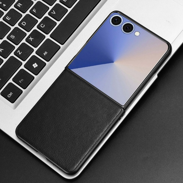 Maska za Samsung Galaxy Z Flip 7 Leather crna - 618918