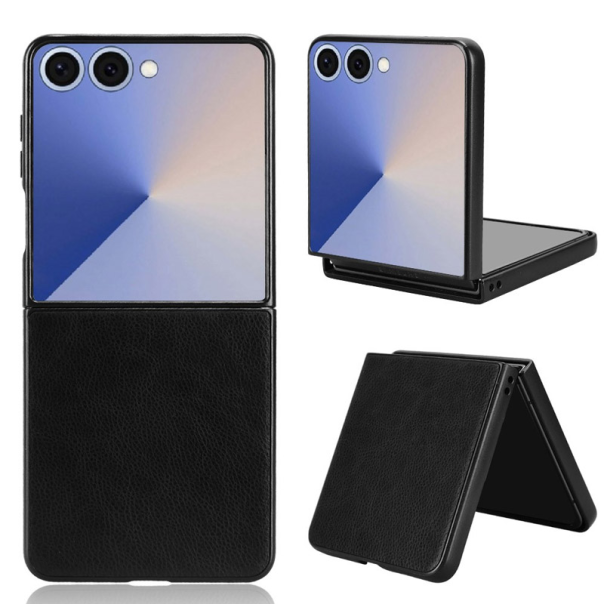 Maska za Samsung Galaxy Z Flip 7 Leather crna - 618918