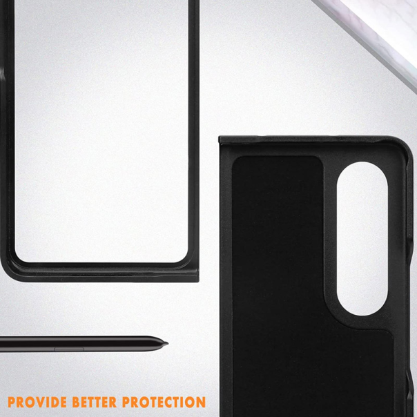 Maska za Samsung Galaxy Z Fold 4 Leather crvena - 057772