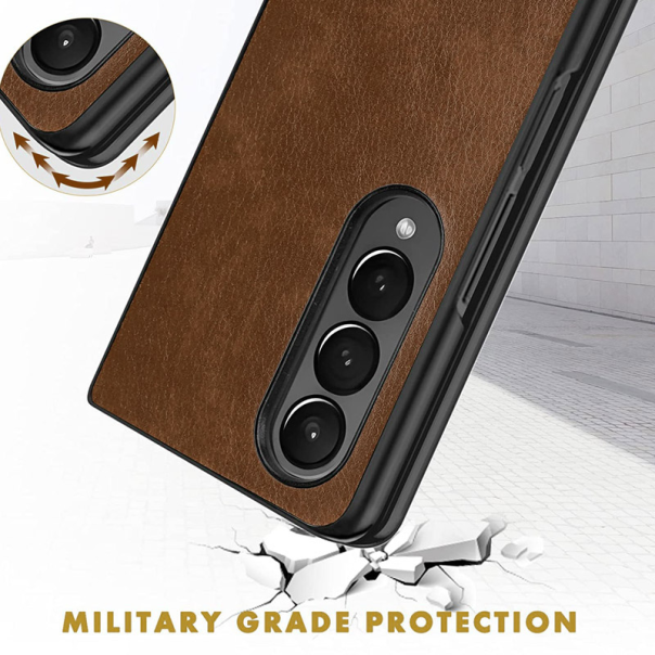 Maska za Samsung Galaxy Z Fold 5 5G/ F946B braon Leather - 513500